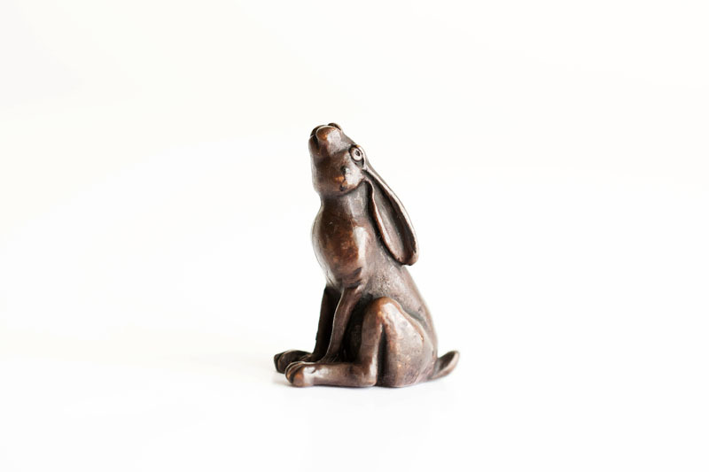 A picture of 'Miniature Bronze Hare gazing at the Moon'
