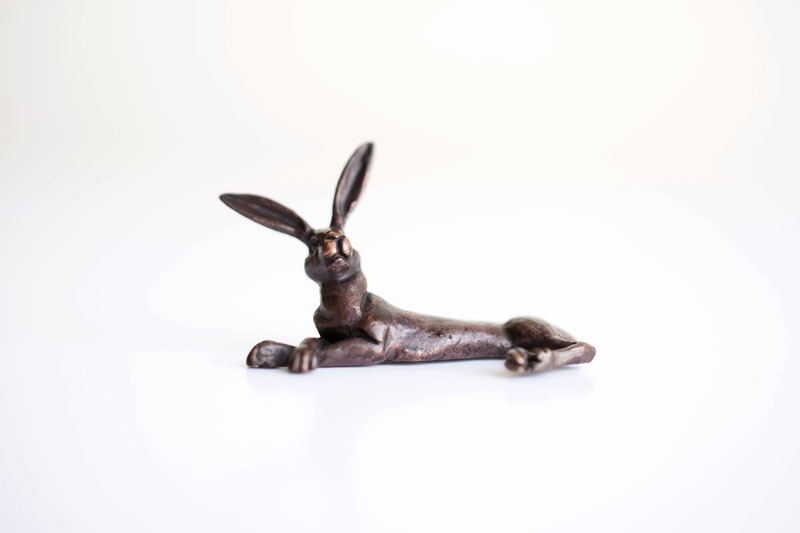 A picture of 'Miniature Bronze Hare Lying Down'