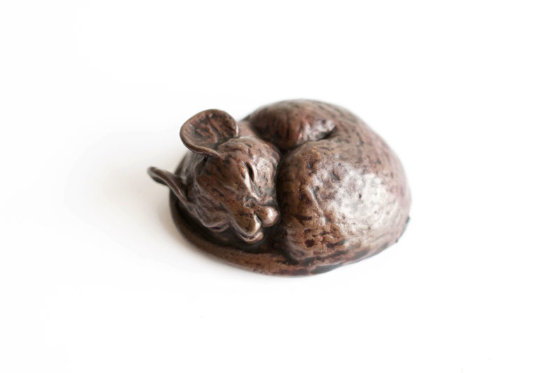 A picture of 'Miniature Bronze Large Sleeping Mouse'
