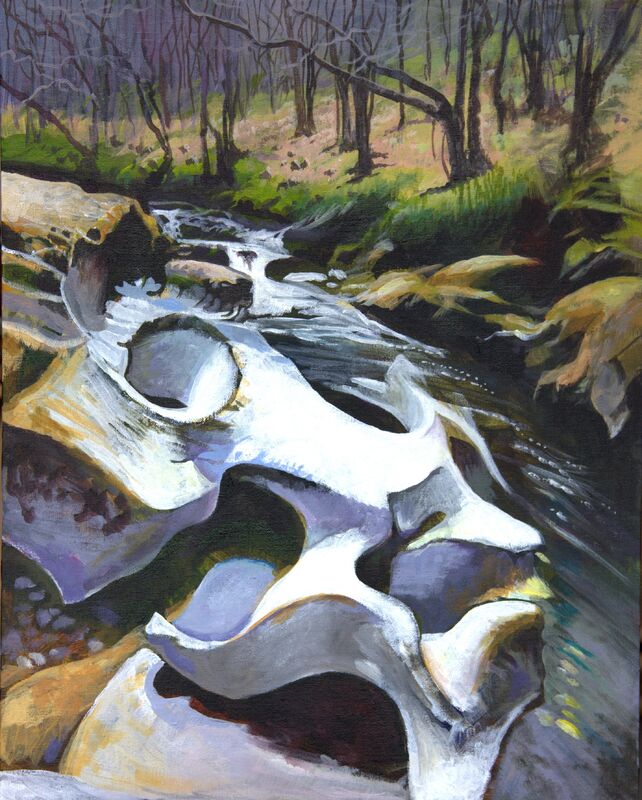 A picture of 'The Bones of the River Marteg, Gilfach'