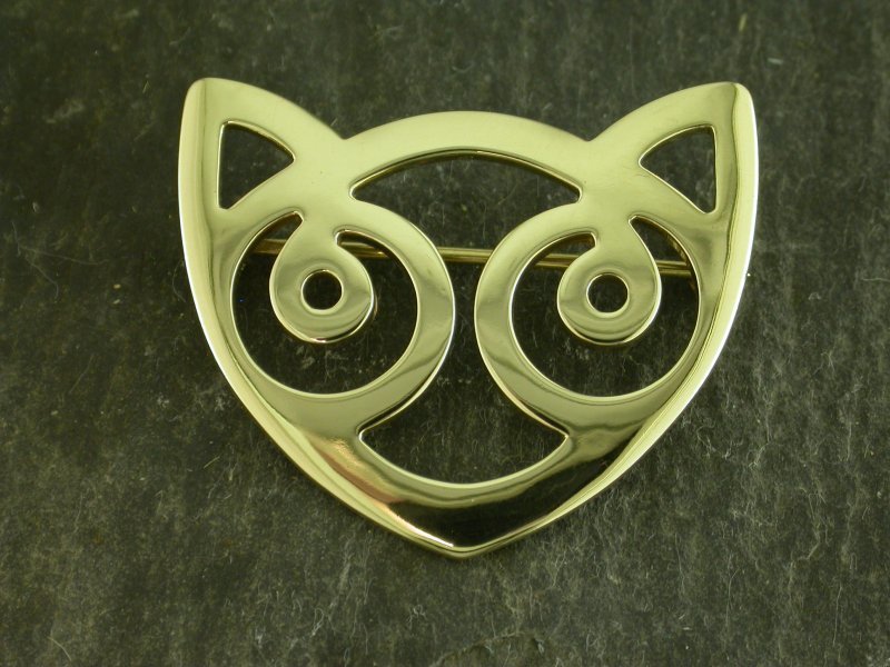 A picture of '18ct Gold Snowdon Cat Brooch'