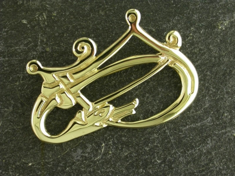 A picture of '9ct Gold Rhigyfarch Brooch'