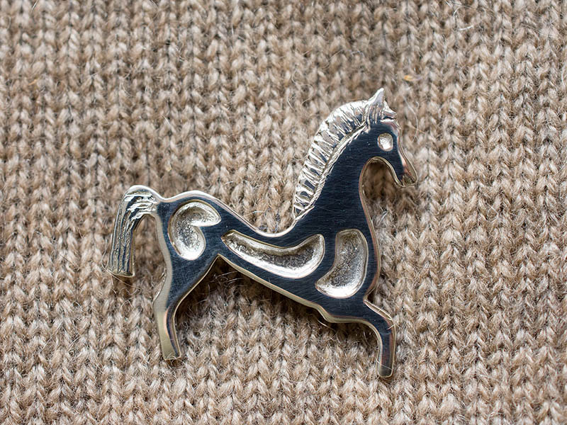 A picture of 'Silver Horse Brooch'