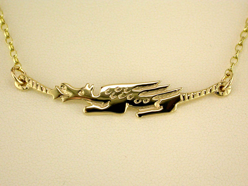 A picture of '9ct Long Dragon Necklet'
