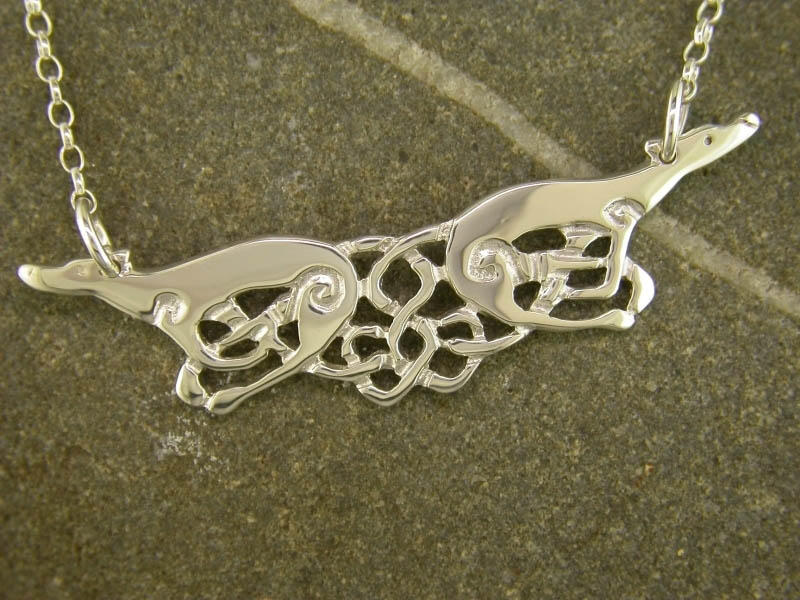 A picture of 'Silver Greyhounds Necklet'