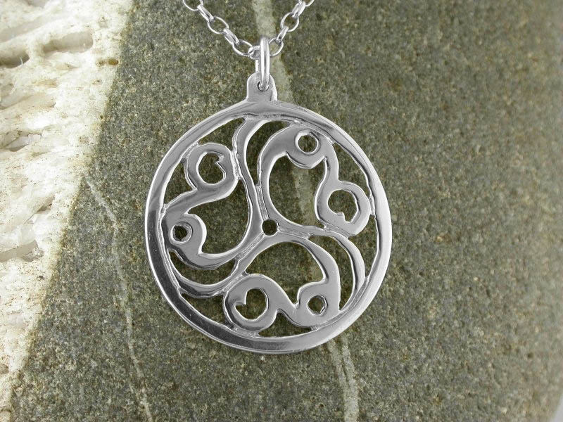 A picture of 'Silver Talyllyn Triskele Pendant'