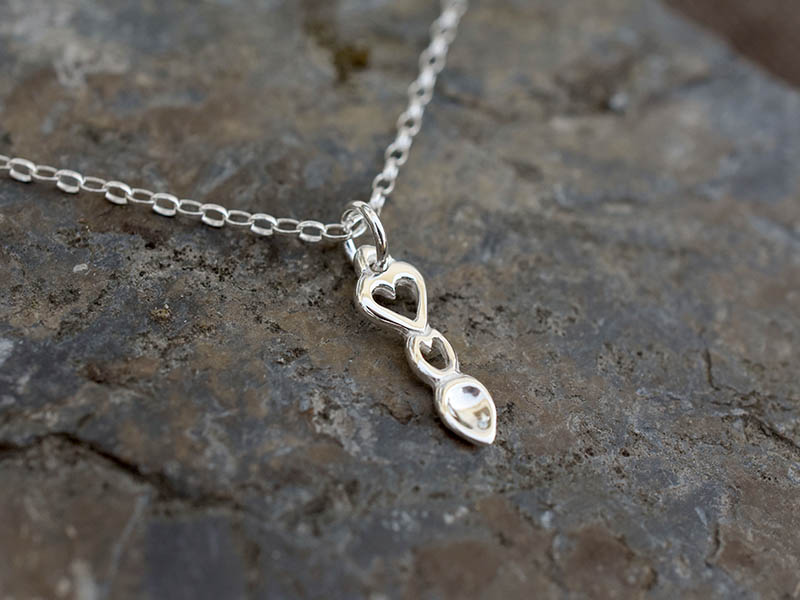 A picture of 'Silver Heart Love-spoon Pendant'