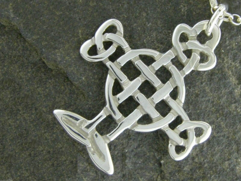 A picture of 'Silver Strata Florida Knotted Cross Pendant'
