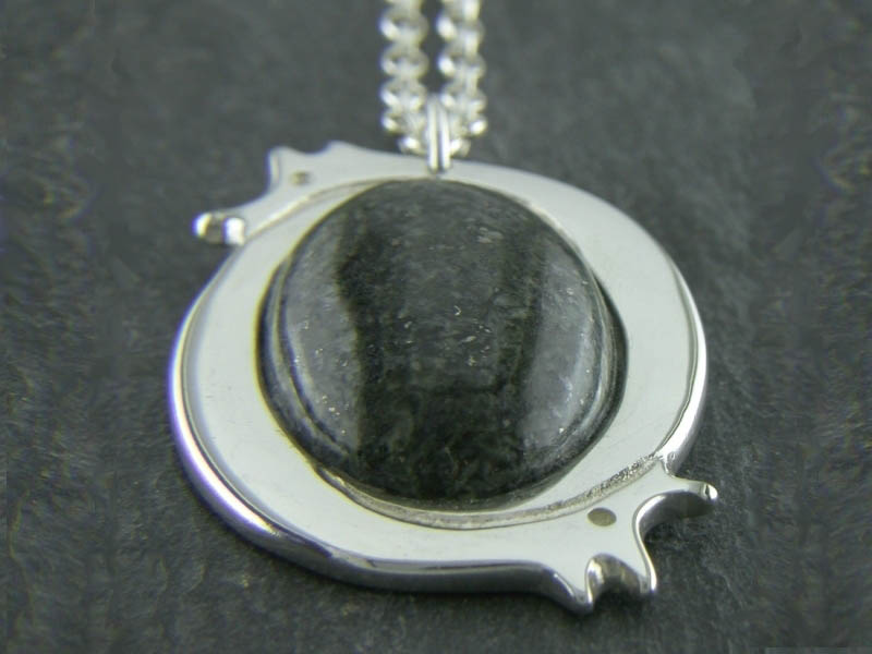 A picture of 'Silver Large Preseli Dragon Pendant'