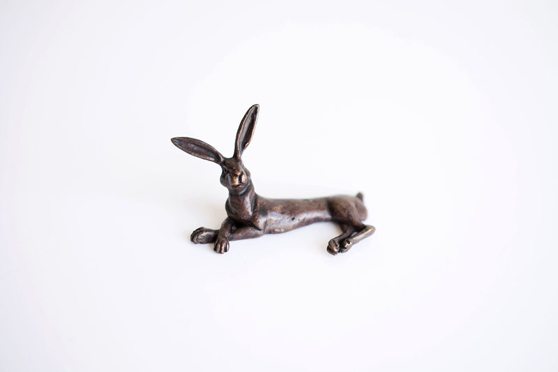A picture of 'Miniature Bronze Hare Lying Down''