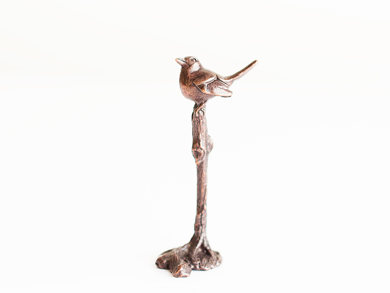 A picture of 'Miniature Bronze Robin on Twig''