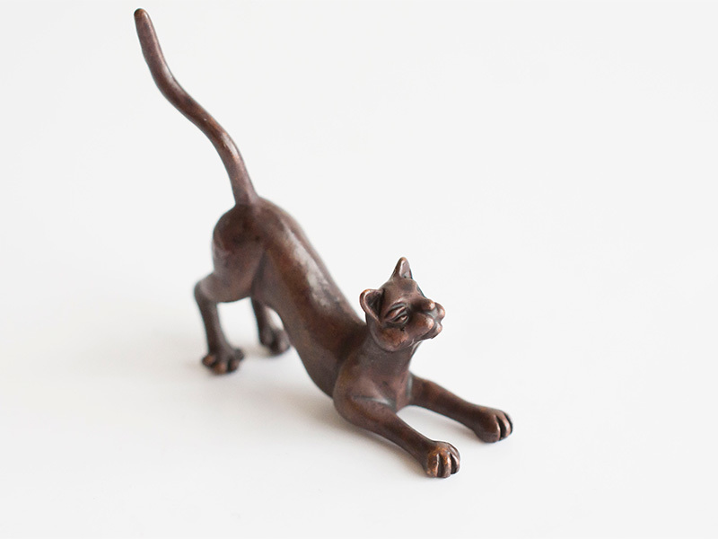 A picture of 'Miniature Bronze Crouching Cat''