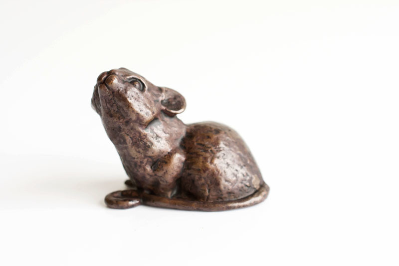 A picture of 'Miniature Bronze Sitting Mouse''