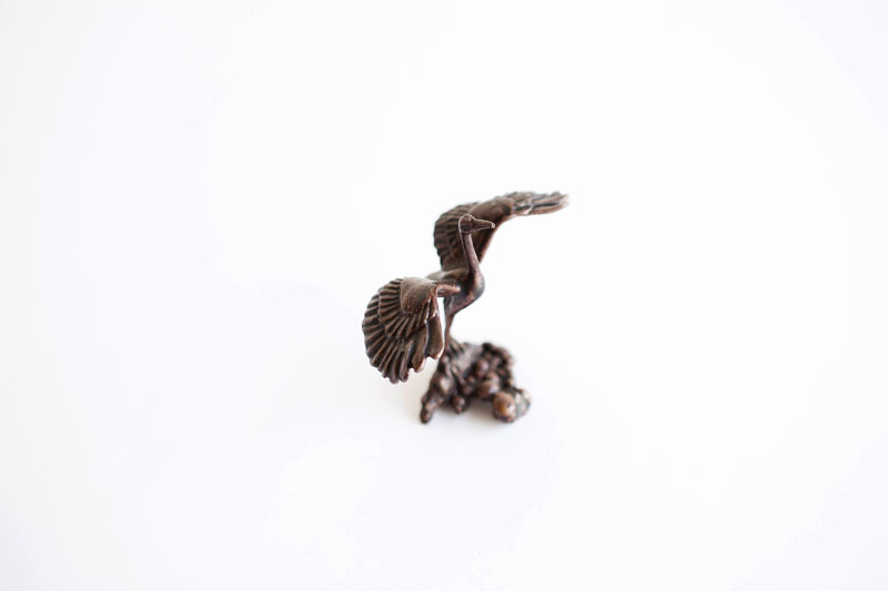 A picture of 'Miniature Bronze Crane''