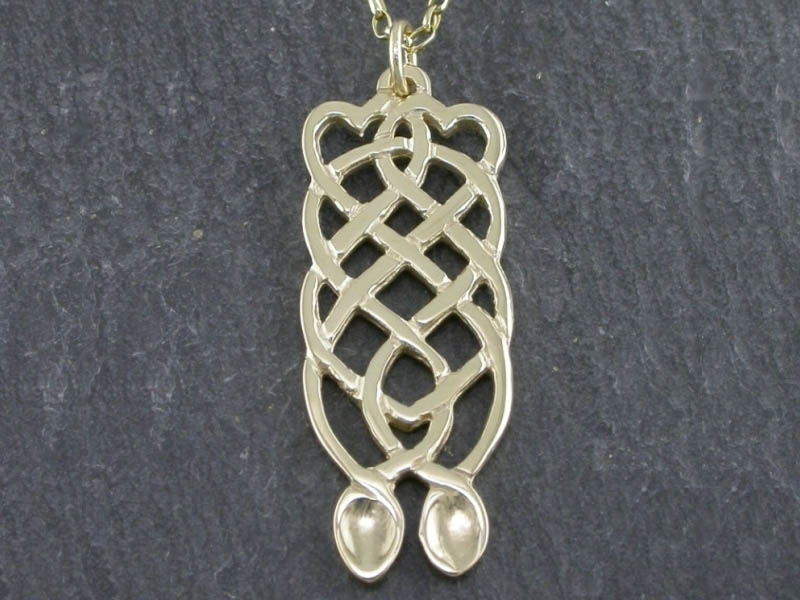 A picture of '18ct Gold Eternity Love-spoon Pendant''