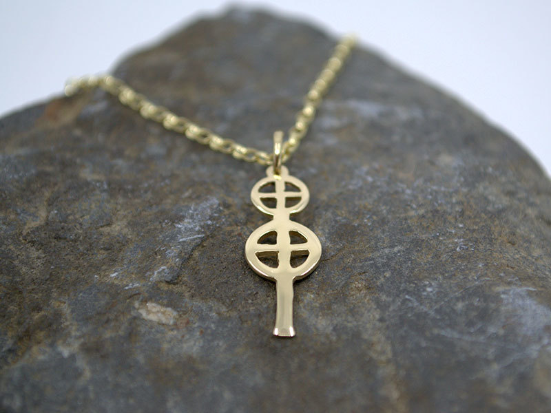 9ct Gold Small St Berian Cross Pendant