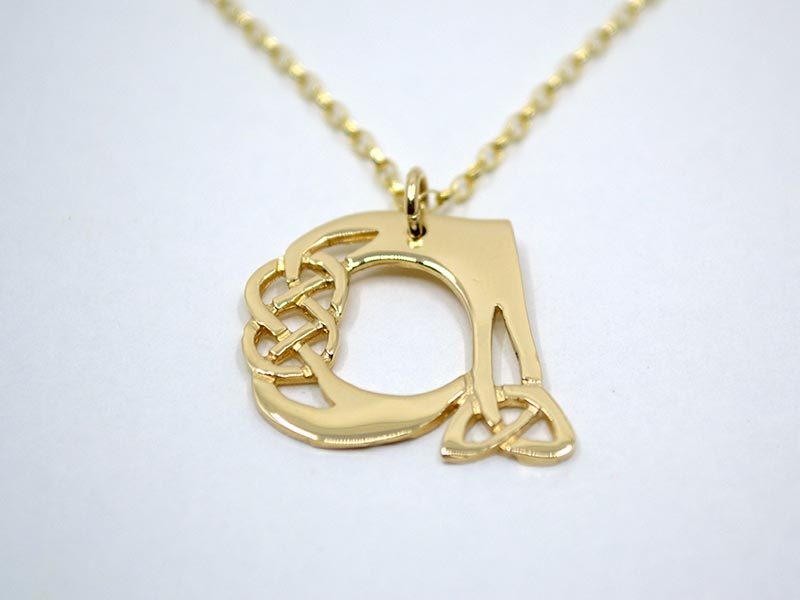 A picture of '9ct Gold Pendant - Initial A''