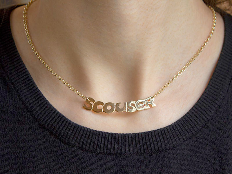 A picture of '18ct Bespoke Name Necklet''