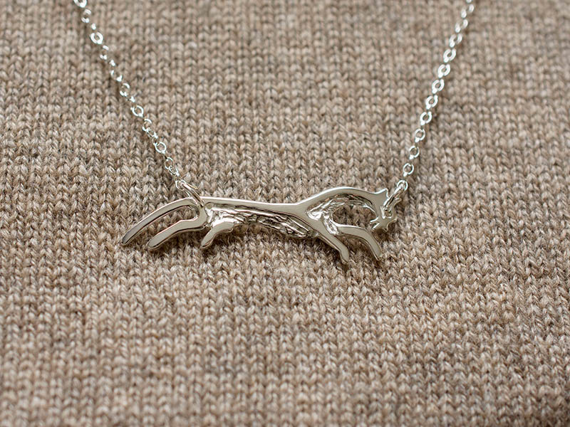 A picture of 'Silver White Horse Necklet''