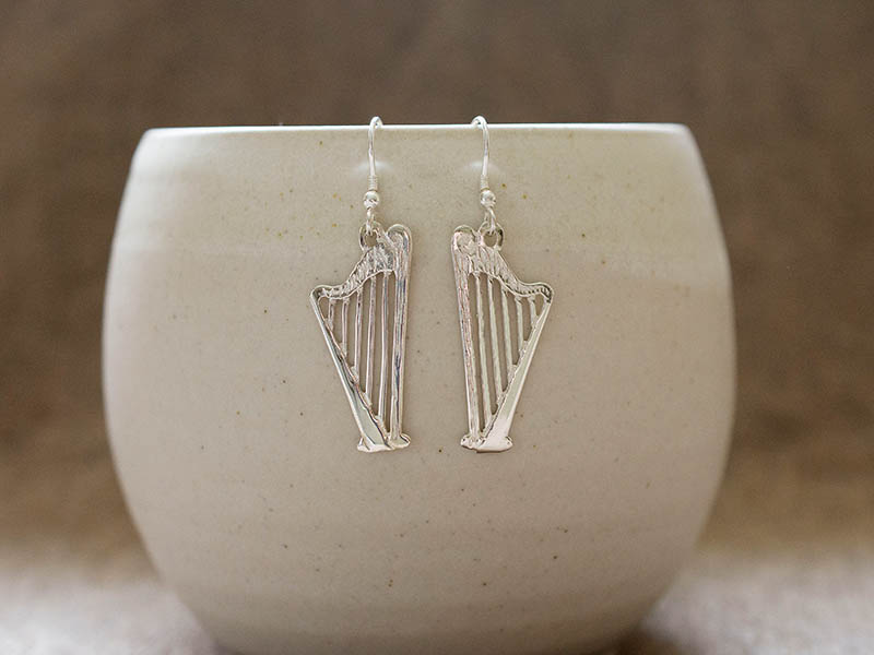 A picture of 'Silver Harp Earrings''