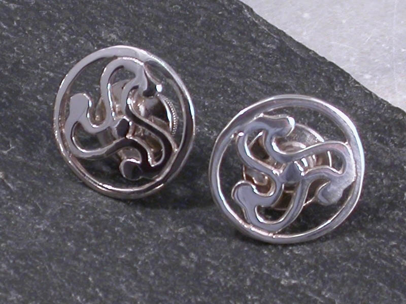 A picture of 'Silver Anglia Triskele Cufflinks''