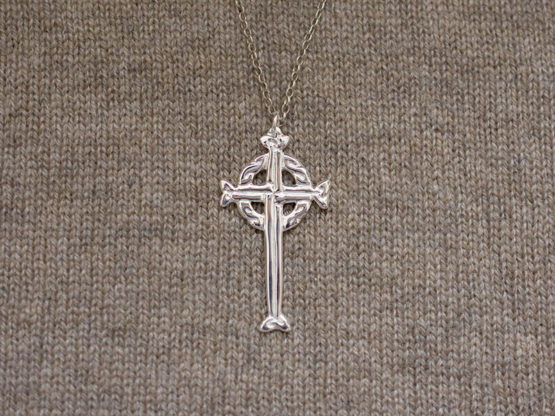 Silver Llangyfelach Cross Pendant