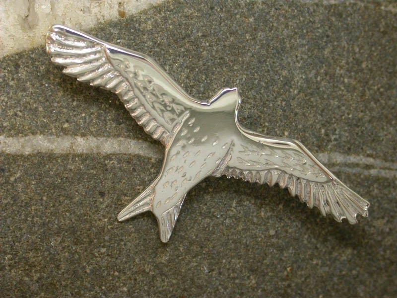 A picture of 'Silver Red Kite Brooch''