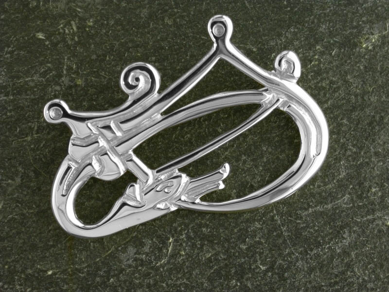 A picture of 'Silver Rhigyfarch Brooch''