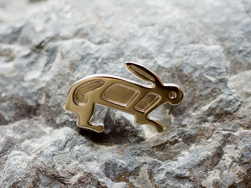 A picture of 'Silver Rabbit Brooch''