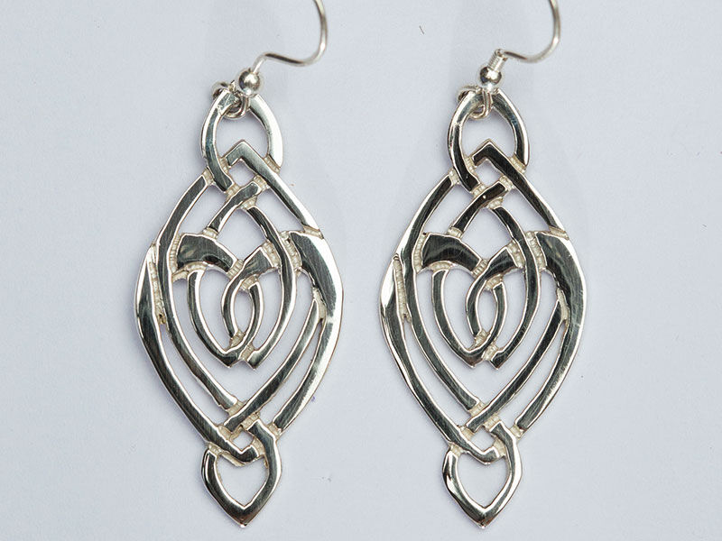 A picture of 'Silver Llywela Earrings''