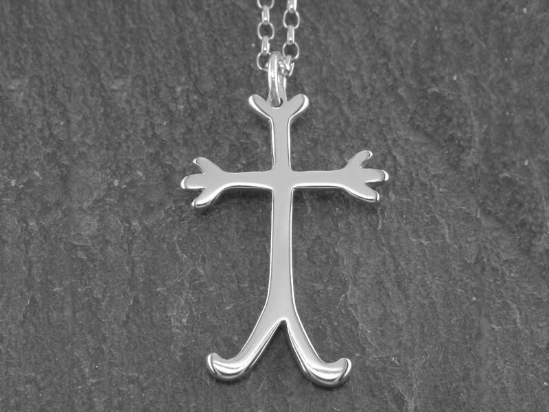 A picture of 'Silver St David Cross Pendant''