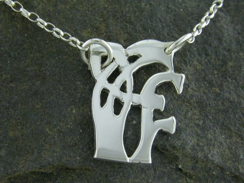 A picture of 'Silver Pendant - Initial FF''