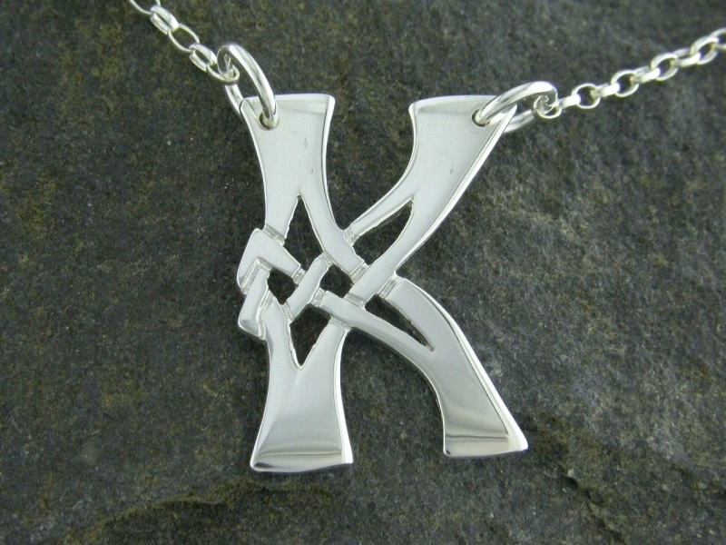A picture of 'Silver Pendant - Initial K''