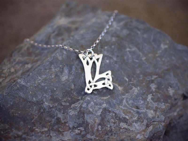 A picture of 'Silver Pendant - Initial LL''