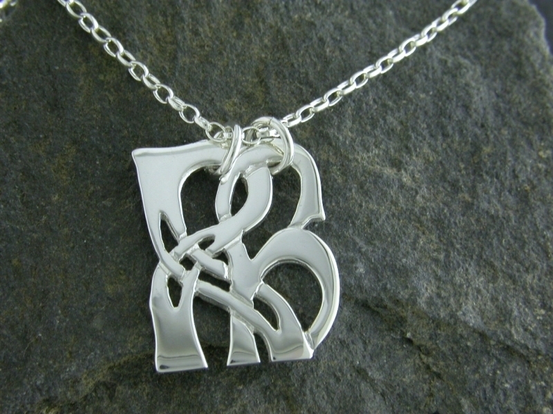 A picture of 'Silver Pendant - Initial RH''